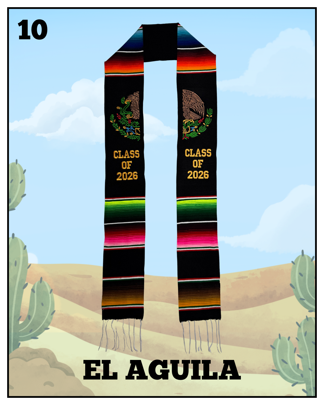 El Aguila 2026 Graduation Stole