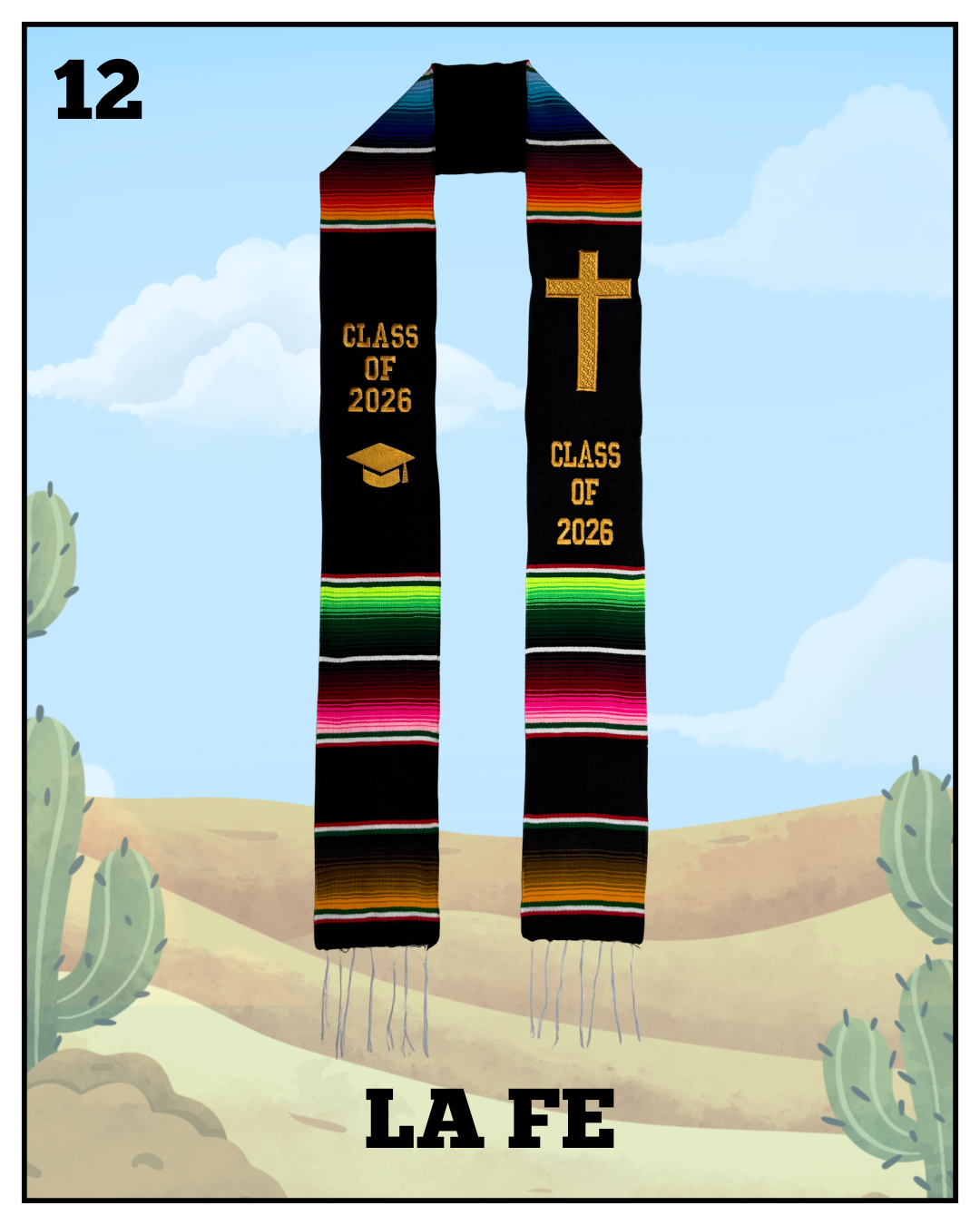 La Fe - 2026 Cross Graduation Stole