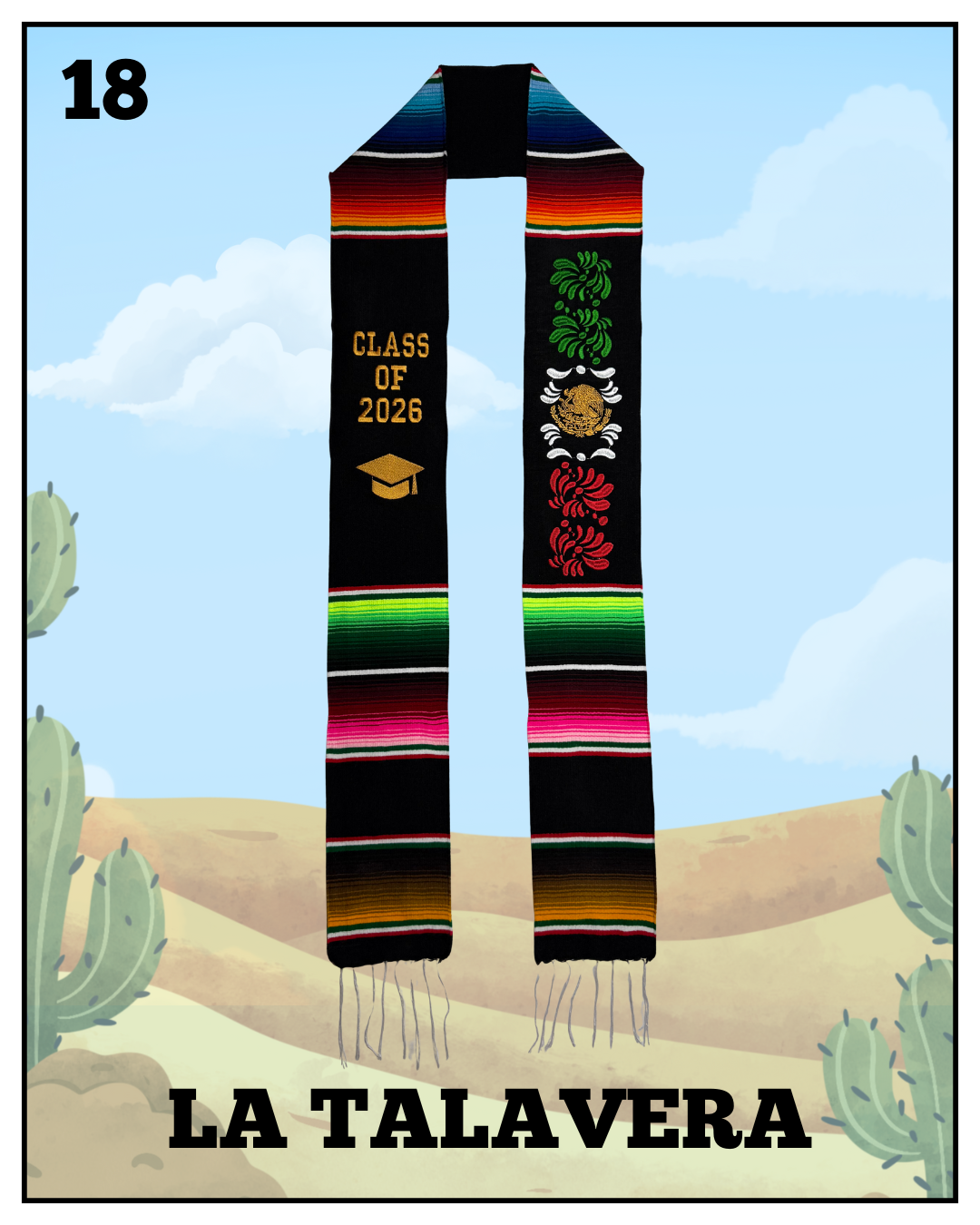 La Talavera 2026 Graduation Stole