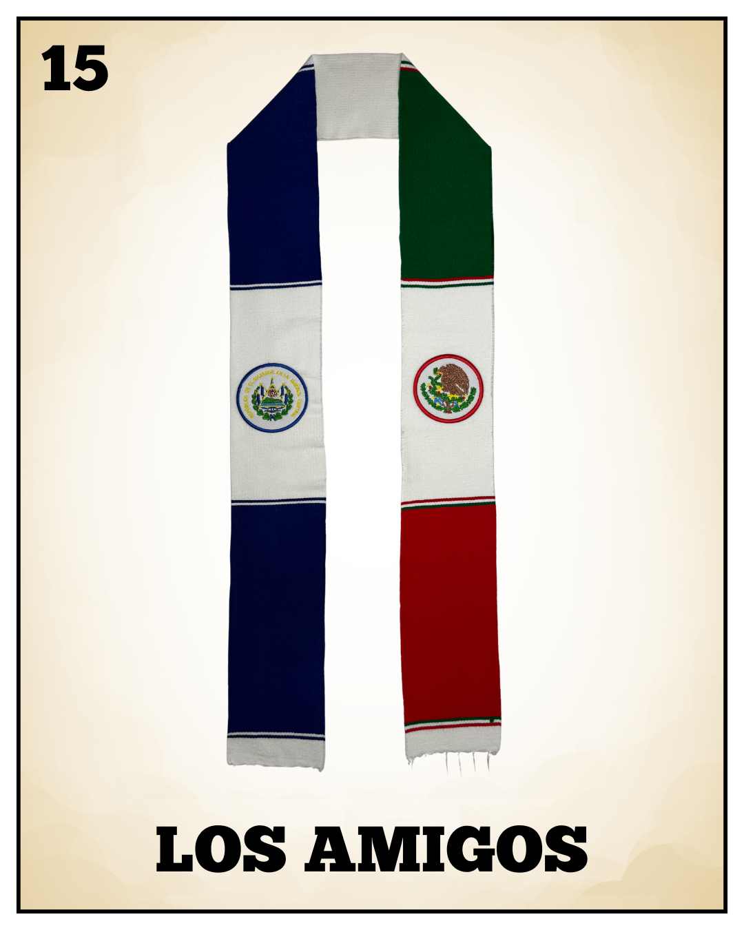 Los Amigos 2026 - Mexico and El Salvador Graduation Stole