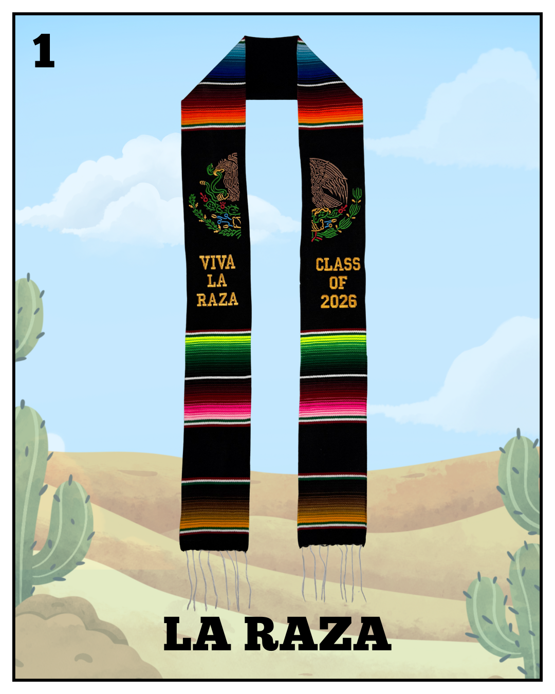La Raza - 2026 Graduation Stole