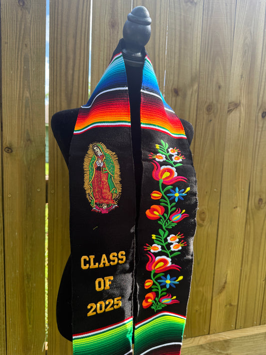 Virgencita and Floral - Black