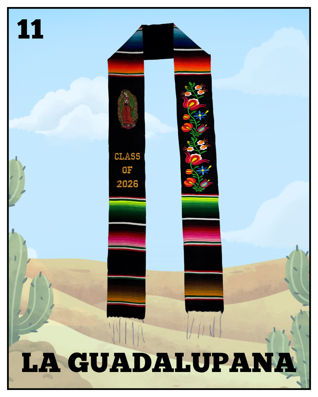 La Guadalupana 2026 Graduation Stole