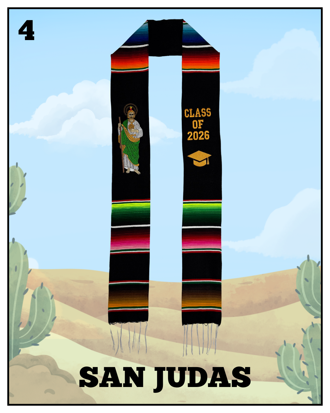 San Judas 226 Graduation Stole